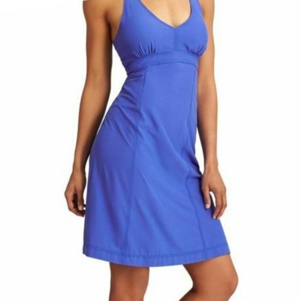 Athleta 'Pack Everywhere' Electric Blue Halter Dress 4P